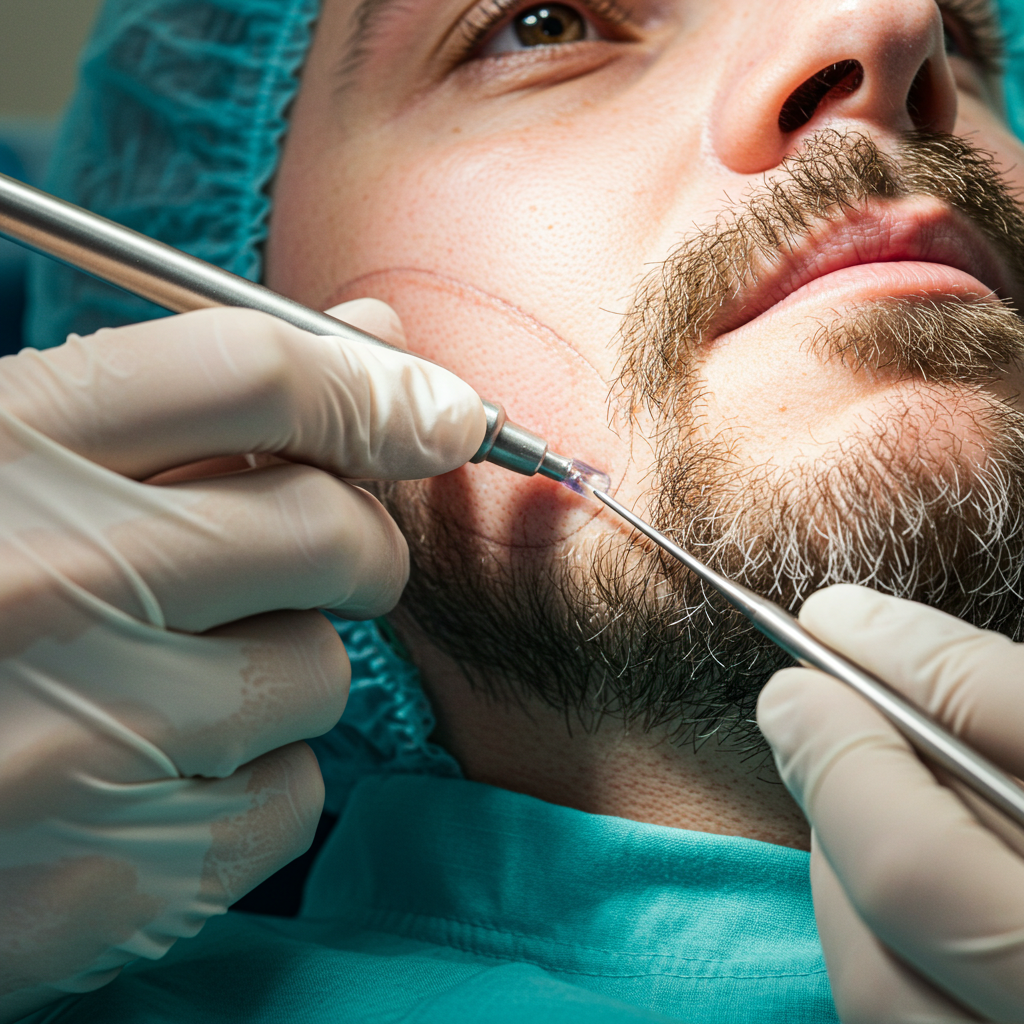 Barttransplantation – Vollerer Bartwuchs